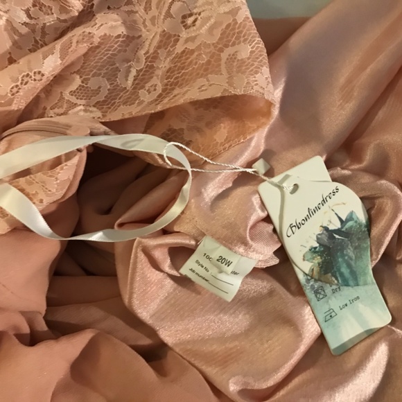 Casual chiffon lace dress with sleeves - Picture 6 of 7